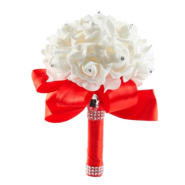 Dressv meilleur Rose perlé Bouquet de mariage fleurs plus de couleurs pour les Bouquets de mariée de mariage: Red