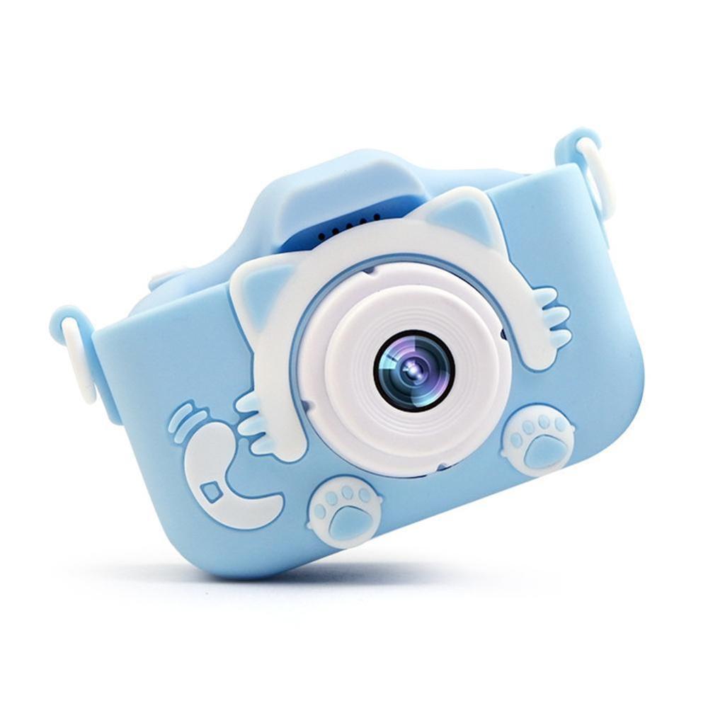 freundlicher Kamera Nette Spielzeug Katze Mini Digital Kamera Geburtstag Für freundlicher Für freundlicher Foto Spielzeug Kamera Video Bildung u9Q5: Blau