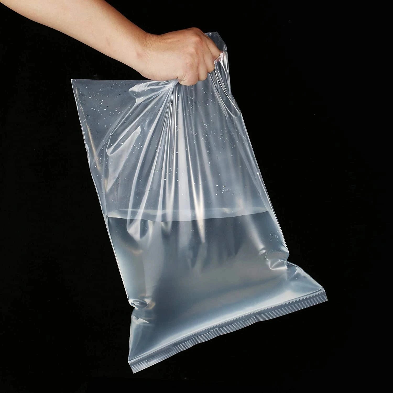 100Pcs Transparent Plastic Sealing Bag Reusable Sealed Bags Food Storage Vacuum Fresh Packing Pouch Jewelry Organizer Zip Bag