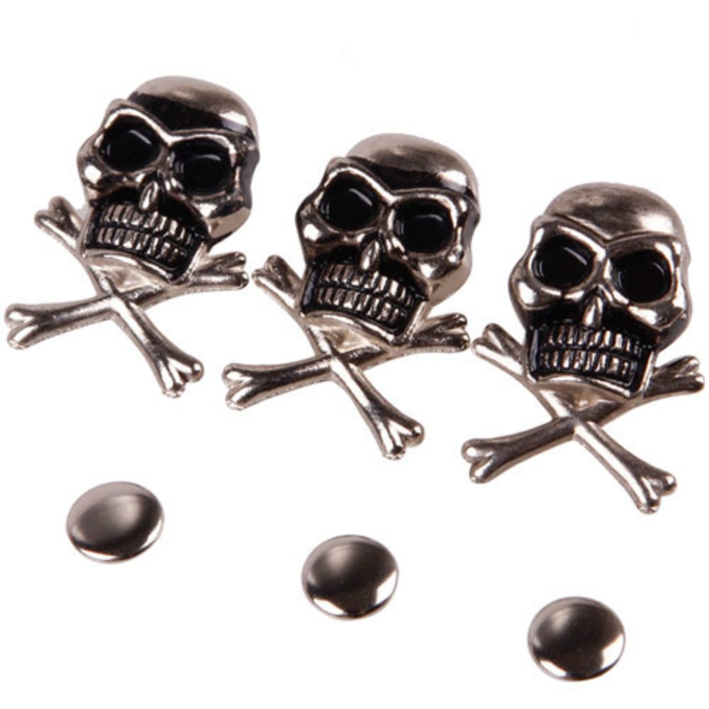 10 st 15mm cool skalle ghost nit nagel punk för armband väska läder diy hantverk diy på väskor läder armband kläder skor #24998
