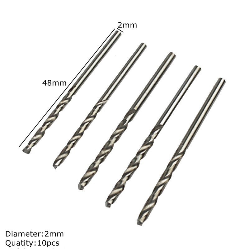 Metal Hand Drill Jewelry Tool Equipments UV Resin Silicone Mold Wood Working Tools and 0.8mm-3.0mm High Speed Steel Drill Screw: 2mm