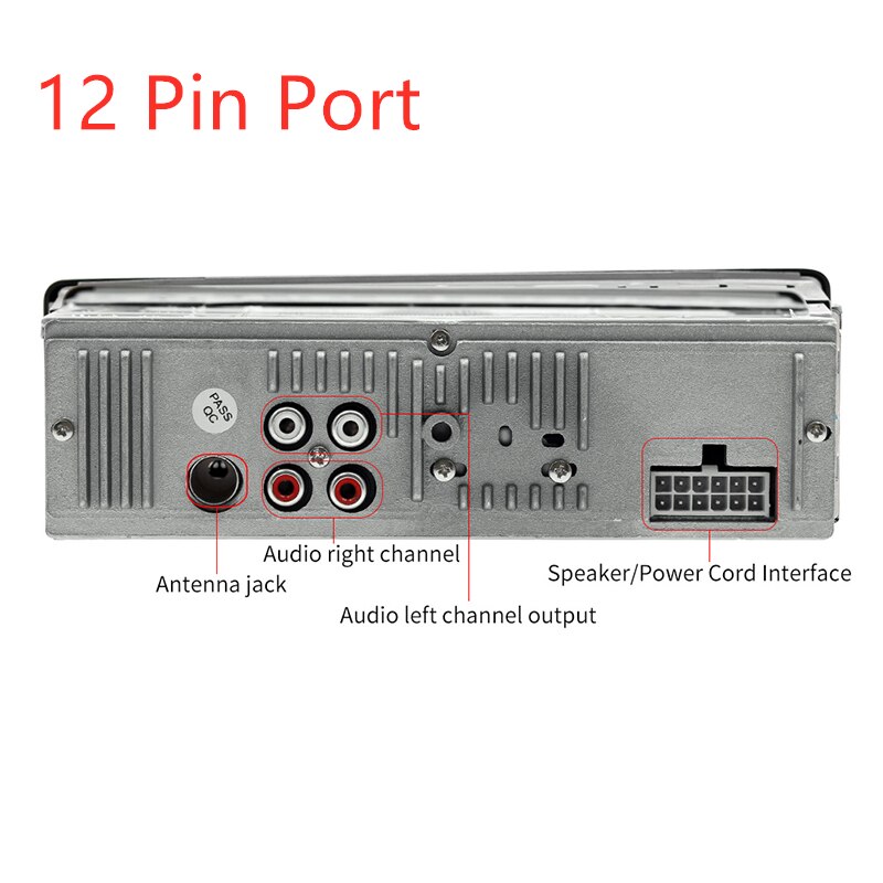 Tospra Bluetooth Autoradio Autoradio Radio Fm Aux Ingang Ontvanger Sd Usb JSD-520 12V In-Dash 1 Din auto MP3 Multimedia Speler: 12 pin port