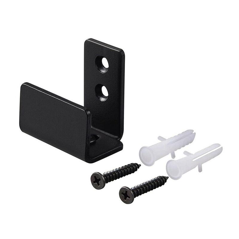 Adjustable Carbon Steel Wall Guide Slotted Swing Stopper Door Wall Barn Mounted Screws Anchors Sliding B7S5: Default Title