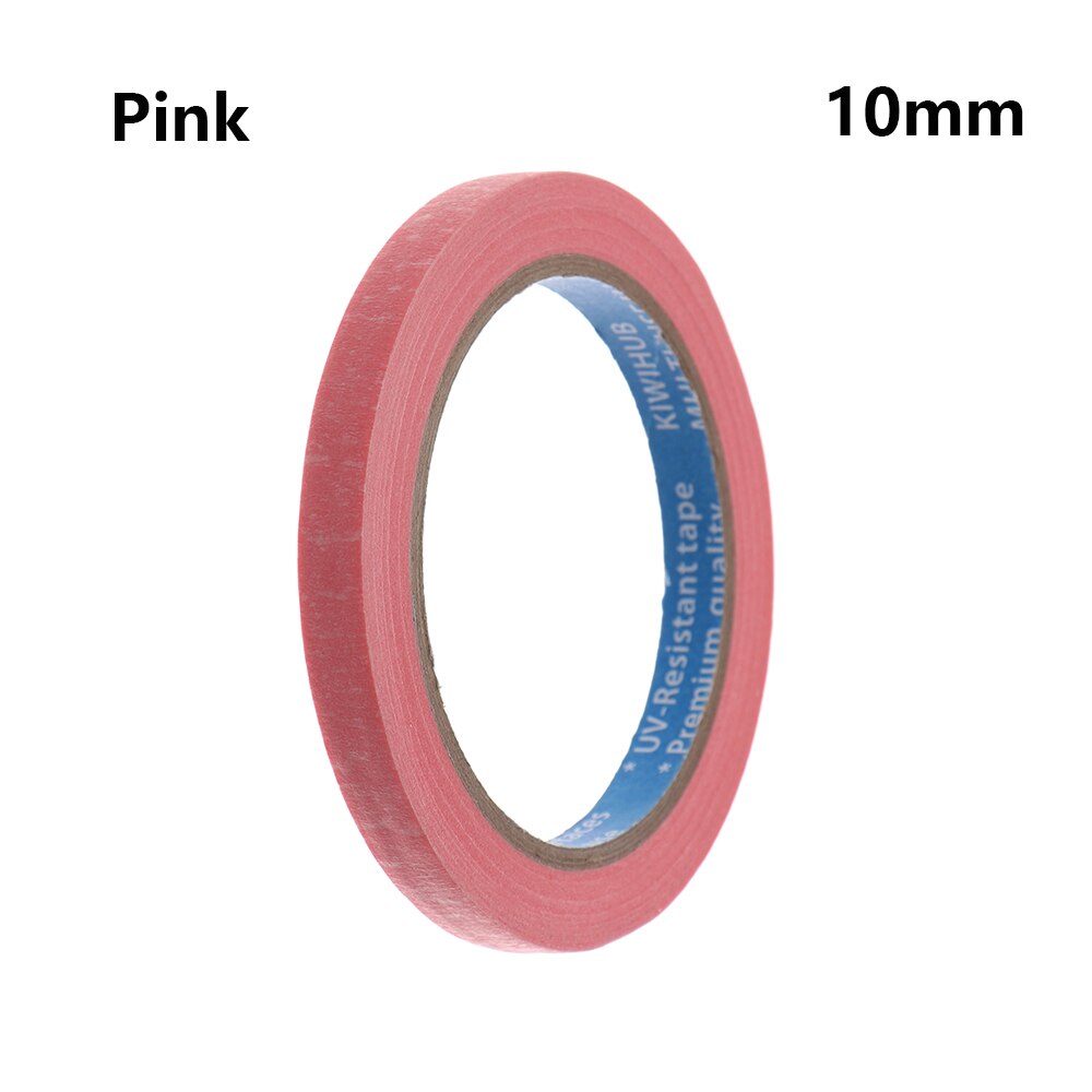 Adhesive DIY Painting Paper Painter Tape Decor Painters Clean Peel Masking Tape Craft General Purpose Car Sticker 30M: 10mm - pink