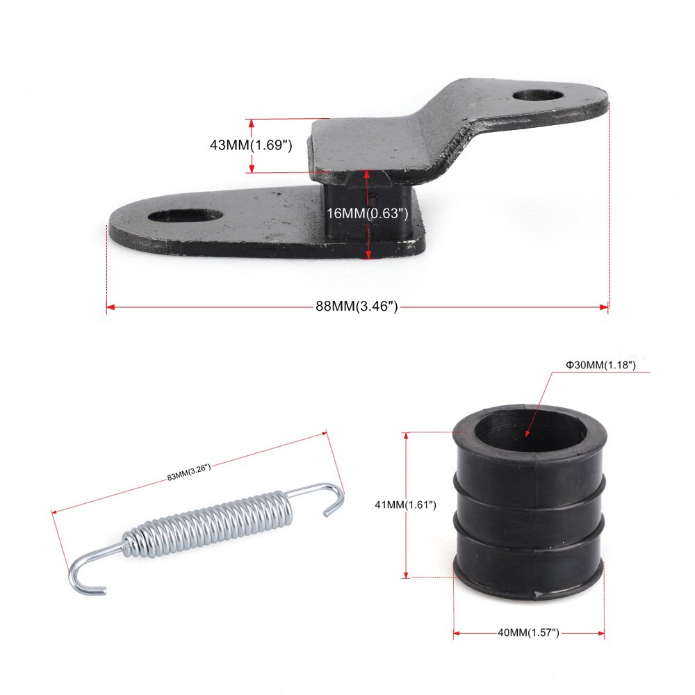 Exhaust Muffler Kit for Yamaha Banshee 350 YFZ350 YFZ 350 1987-2006