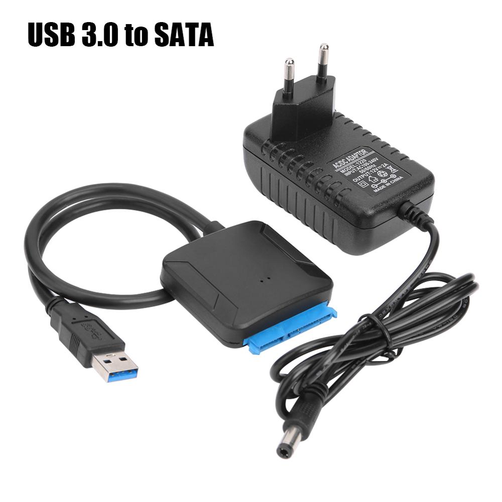2.5/3.5 Inch USB 3.0 To SATA Convert Cable 22pin SataIII To USB3.0 Adapters For HDD SSD Fast