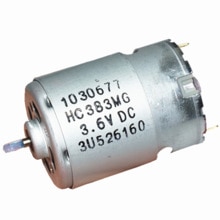 Johnson HC383 Micro 380 Motor Dc 3.6V 4.2V 21000 Rpm Hoge Snelheid Power Grote Koppel D As Diy elektrische Schroevendraaier Boor Gereedschap