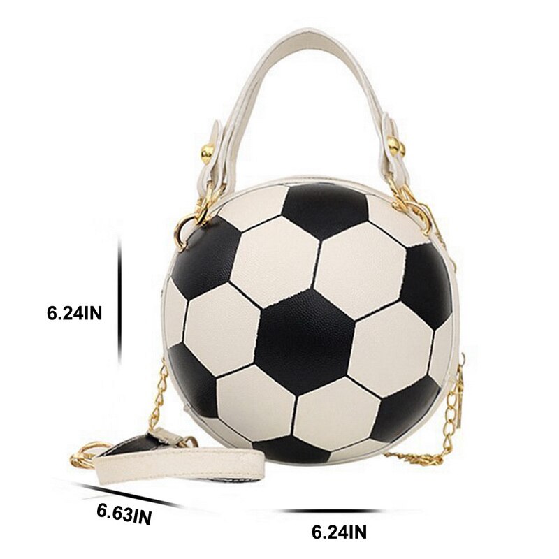 Personality Female Leather Pink Basketball Bag Ball Purses For Teenagers Women Shoulder Bags Crossbody Chain Hand Bags