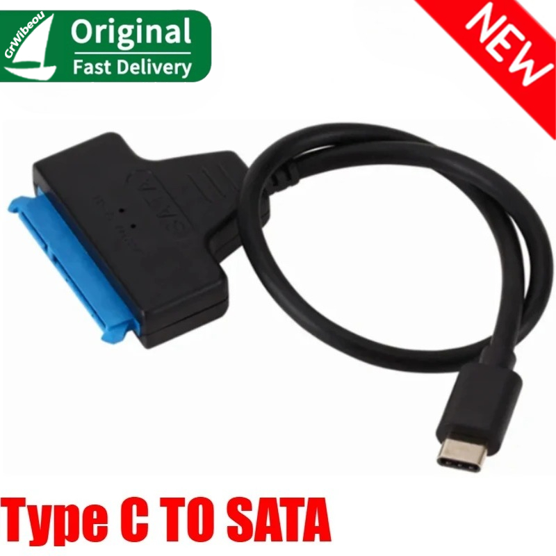 Kabel SATA robić USB 3.0 / 2.0 robić dysków zewnętrznych HDD SSD 2,5 cala, robić 6 Gbps, adapter SATA 3 22-Szpilka, kabel USB 3.0 robić SATA III: Brązowy