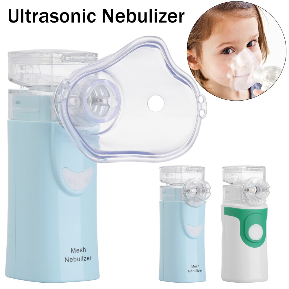 Mini Portable Handheld Rechargeable Silent Ultrasonic Nebulizer Inhaler Respirator Mesh Nebulizer For Kids Adult Heath Care