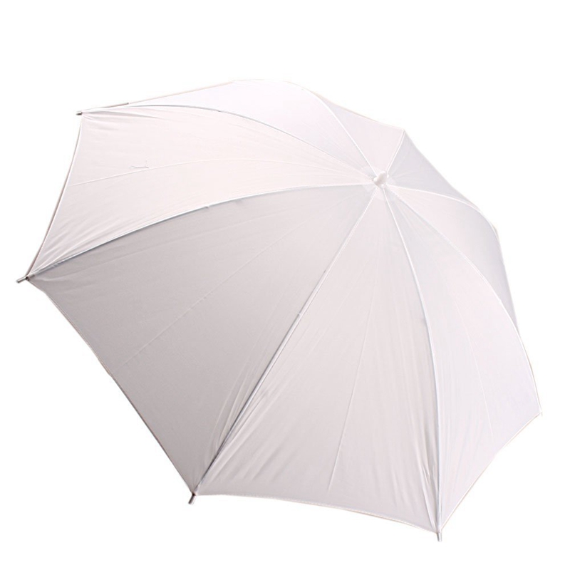 Parapluie souple blanc translucide de 33 pouces