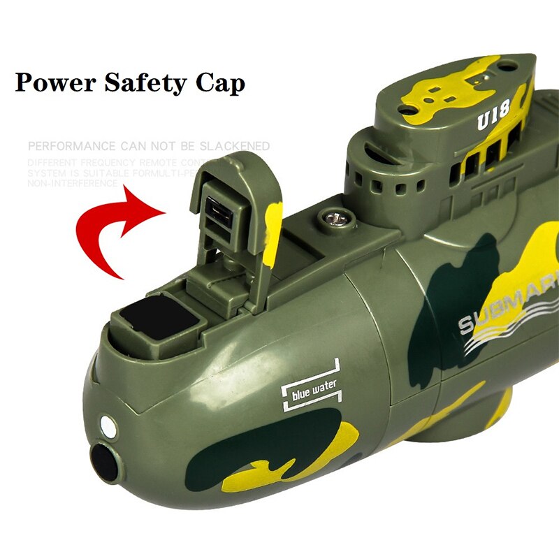 Rc Boot 6CH Hoge Snelheid Motor Afstandsbediening Simulatie Submarine Elektrische Mini Rc Submarine Kids Kinderen Speelgoed