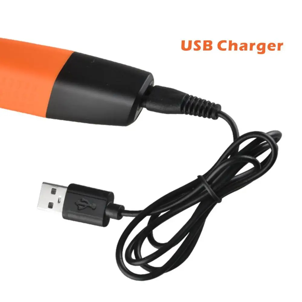 Kemei km -1910 vanntett elektrisk barbermaskin øyenbrynstrimmer usb oppladbar barberhøvel herre skjeggtrimmer barberingsmaskin