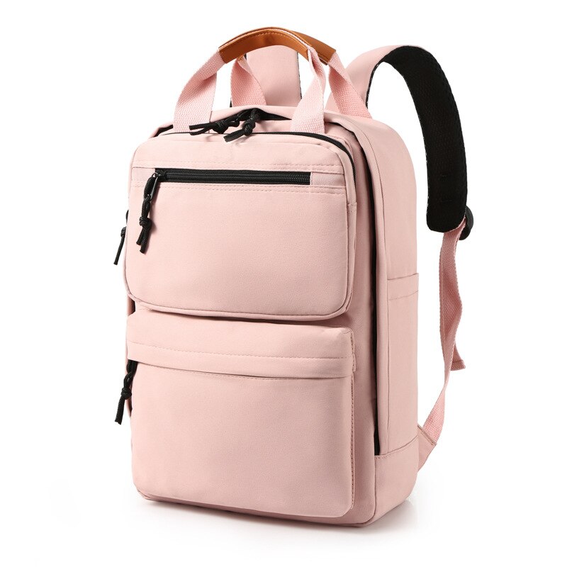 15.6" Laptop Backpack Rucksack Knapsack Unisex College Bag Girl Boy Teenager Casual Schoolbag Black Pink Work Business Bags