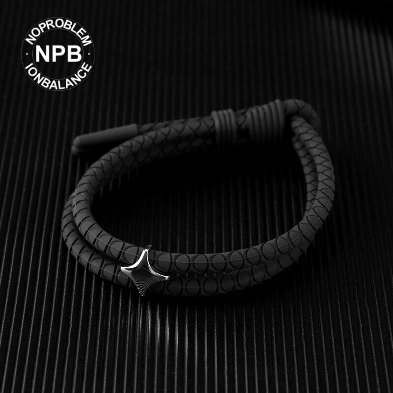 【Fda Registratie] 】Noproblem Negatieve Ion Sport Metalen Ster Armband P215