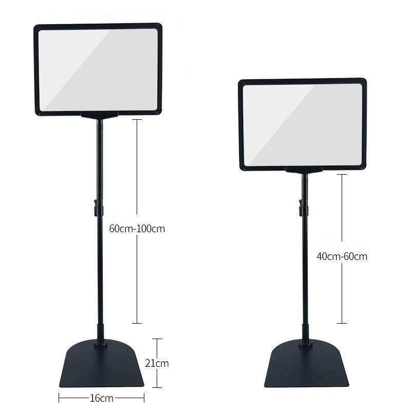 A4 Zowel Verticale Horizontale View Hoogte Verstelbare Up Dubbelzijdig 8.5X11 Inch Tafel Poster Display Teken Stand voor Board Teken