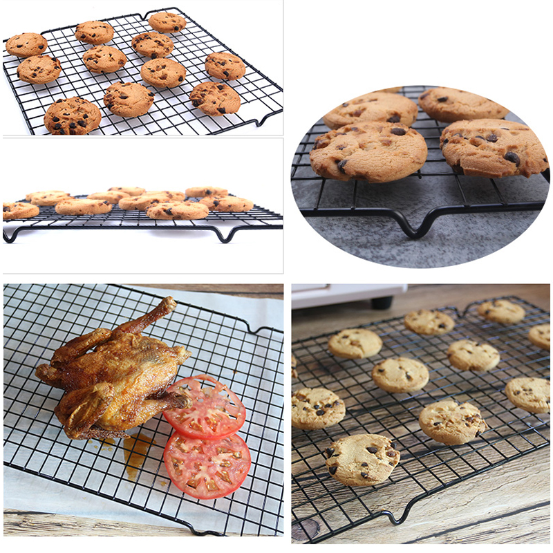 FAIS DU BBQ rejilla de acero inoxidable estante de enfriamiento de pasteles galletas tendedero soporte de enfriamiento bandeja para hornear herramientas de cocina para hornear