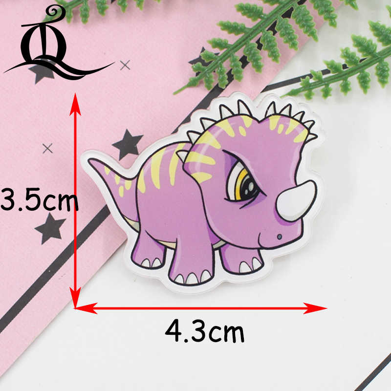 TQ 1 PCS Gemengde Dinosaur Cartoon Pictogrammen op De Pin Kawaii Icoon Badge Bacges op Rugzak Badges voor Kleding Acryl badges O29: NO7