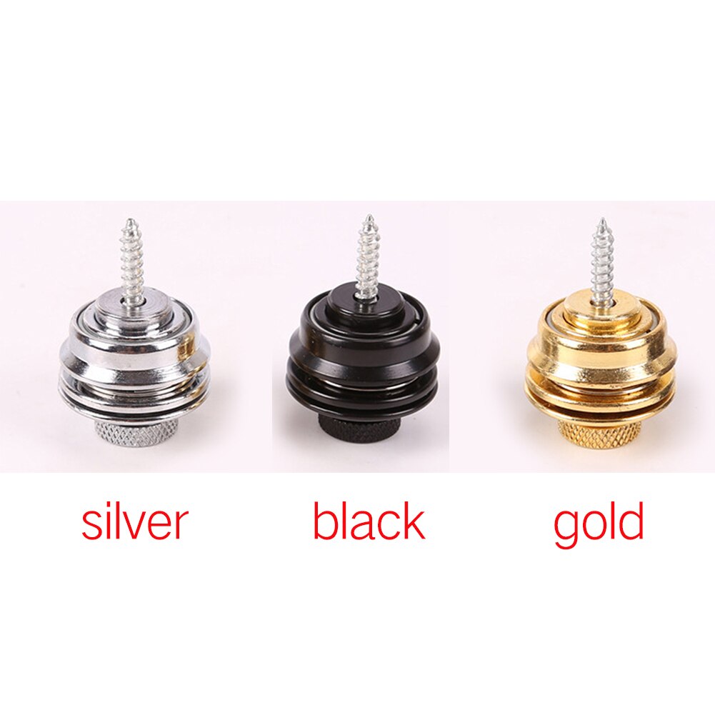 Gitaarband Knop Lock Straplocks Gitaar Gesp Skidproof Akoestische Elektrische Bas Strap