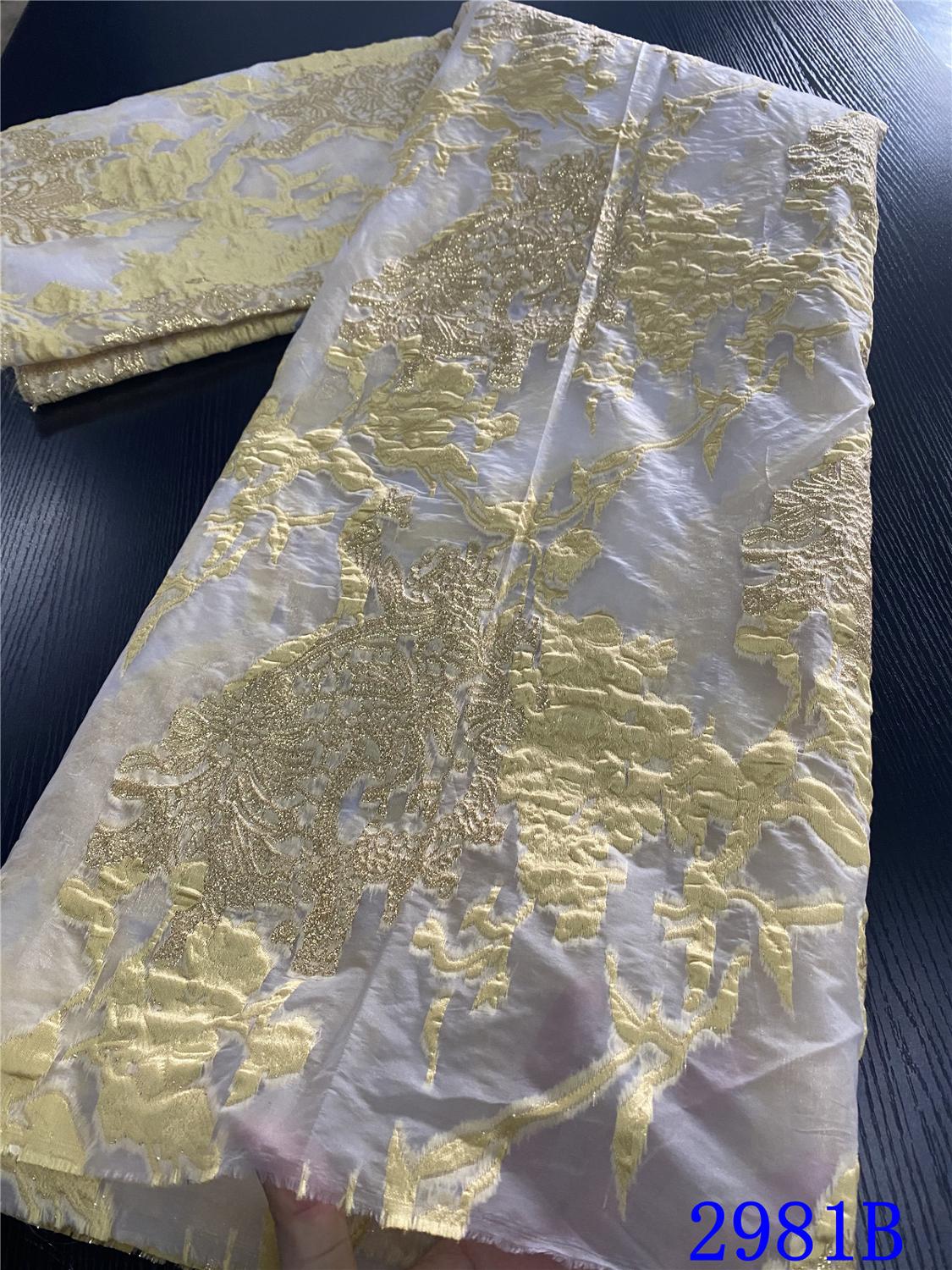 African Lace Fabric Lace Popular Style French Mesh Lace Fabric For Nigerian Wedding Dress Sewing YA2981B-5: Picture 2