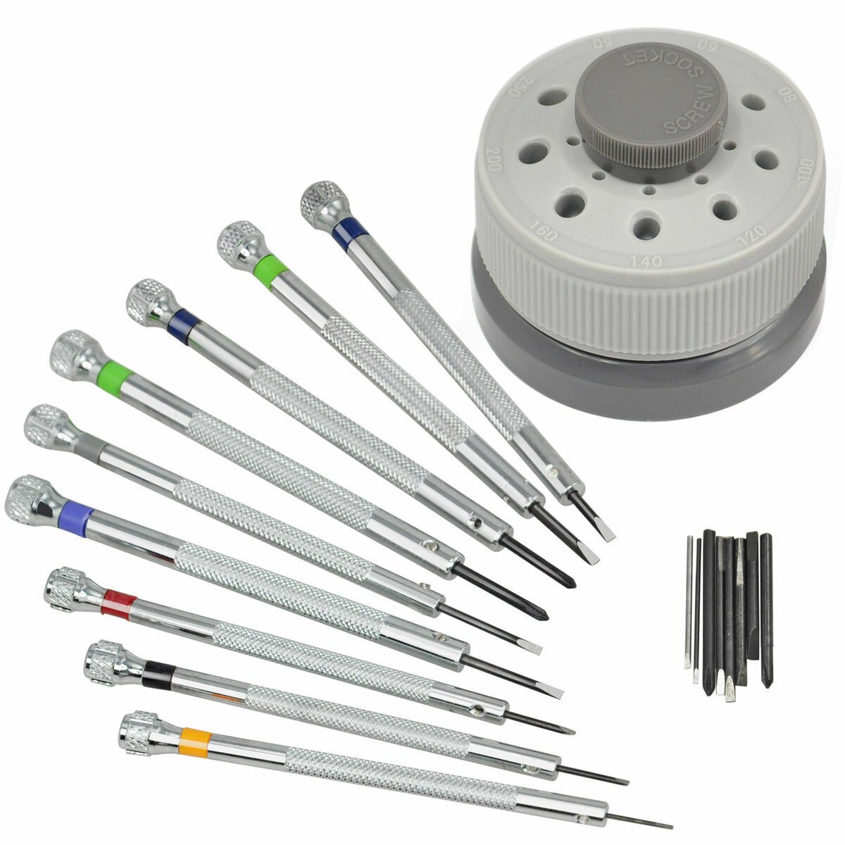 Precision Screwdriver Set Watch Flat Blade Slotted Blades Replace Available Watchmakers Tools For Watches Repairing