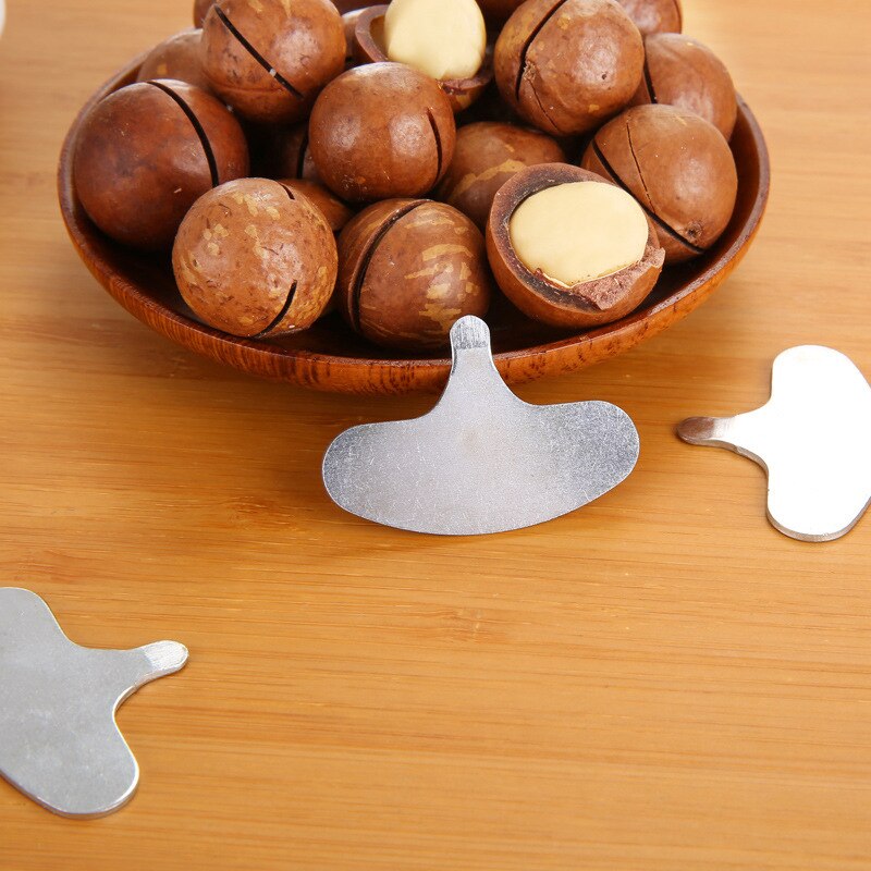 Mini Nut Crackers Stainless Steel Macadamia Walnut Opener Portable Camping Nut Tools Kitchen Accessories