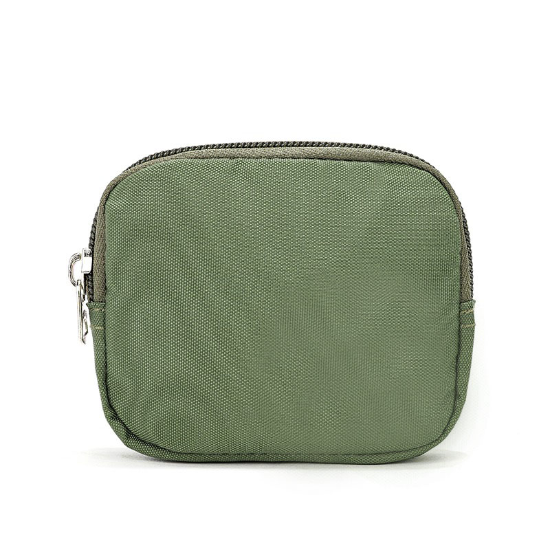 Japanse Nylon Vrouwen Portefeuilles Mode Korte Portemonnee Rits Clutch Kaarthouder Handtassen En Portemonnees Voor Vrouwen Carteira: green with logo