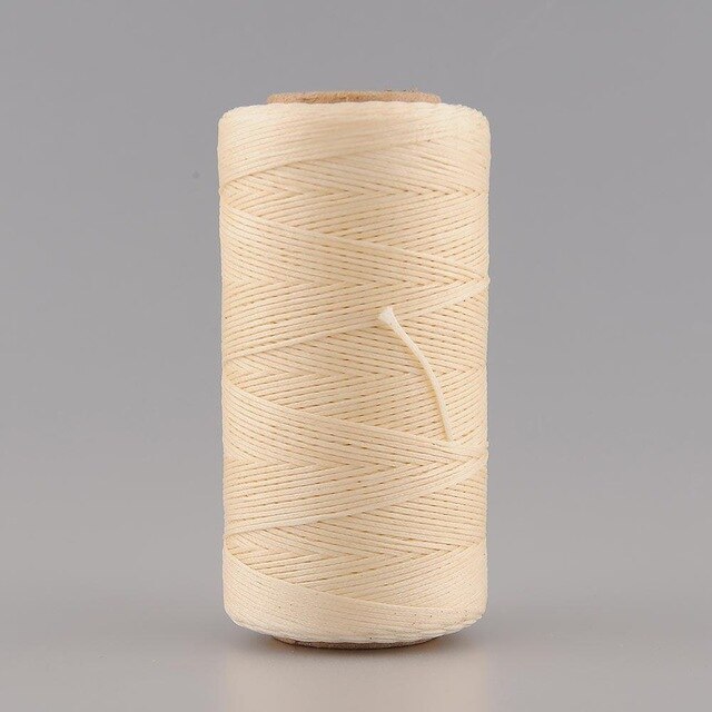 Flat Wax Thread 50m/55 Yards Waxed Thread for Leather