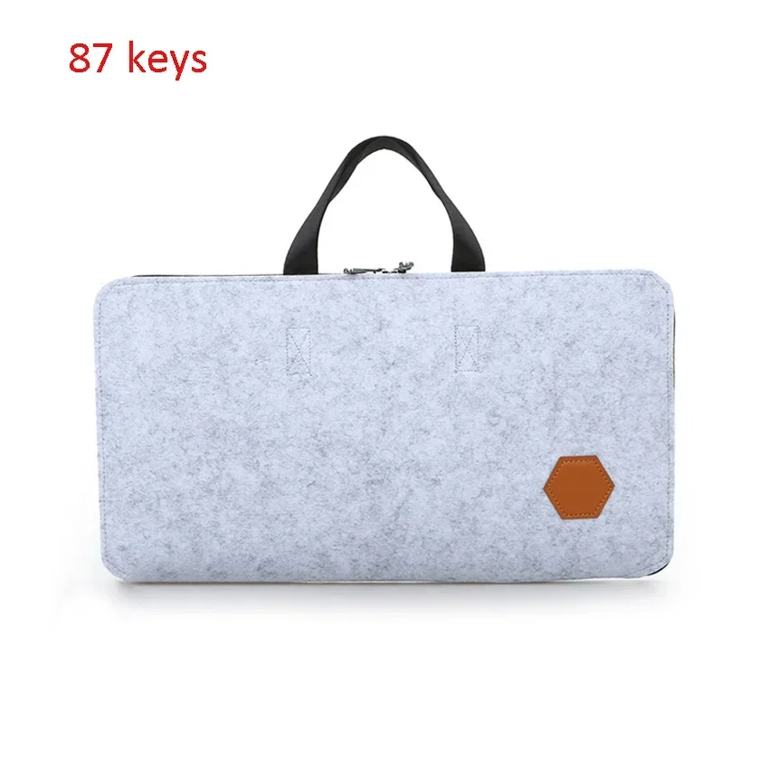 Toetsenbord Reistas Muis Draagtas Draagbaar Mechanisch Toetsenbord Opbergdoos Bescherming Tas Handtas 87key 104key: Roze