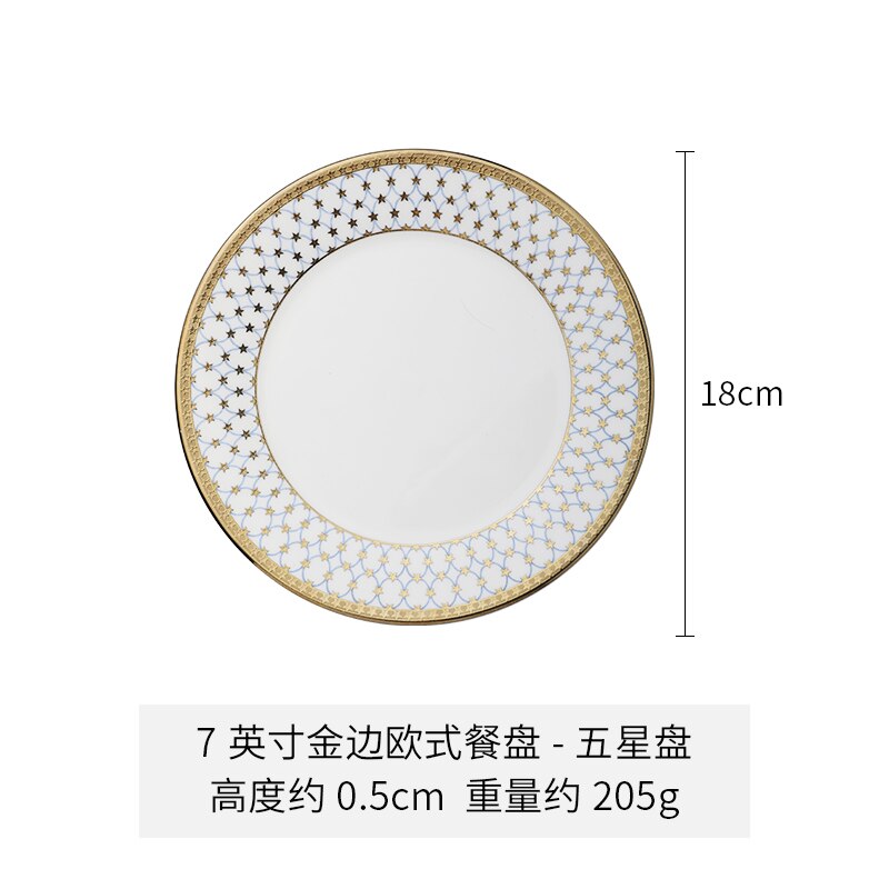 Light Luxury Phnom Penh Ceramic Plate Net Red Dinner Plate Home Pasta Steak Large Plate: Light Yellow