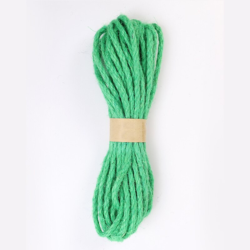 6mm 10meters/roll Burlap Rope Natural Jute Twine Burlap String Linen Rope Wedding Wrapping Cords Thread DIY decoration