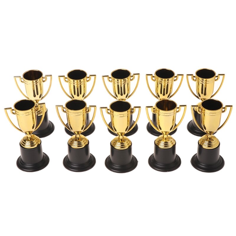 10pz d'oro tazza trofeo sport vincitore puntelli educativi bambini premi premi giocattoli