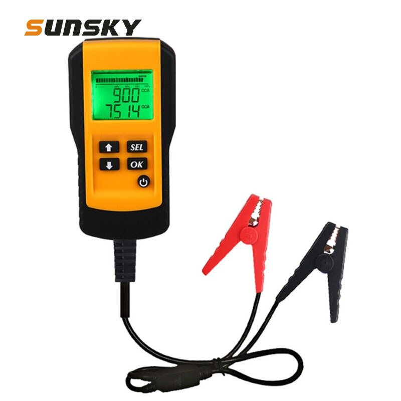 Car Battery Tester Analyze Auto Vehicle 12V LCD Digital Battery Test System Analyzer Voltage Resistance CCA Diagnostic Tool