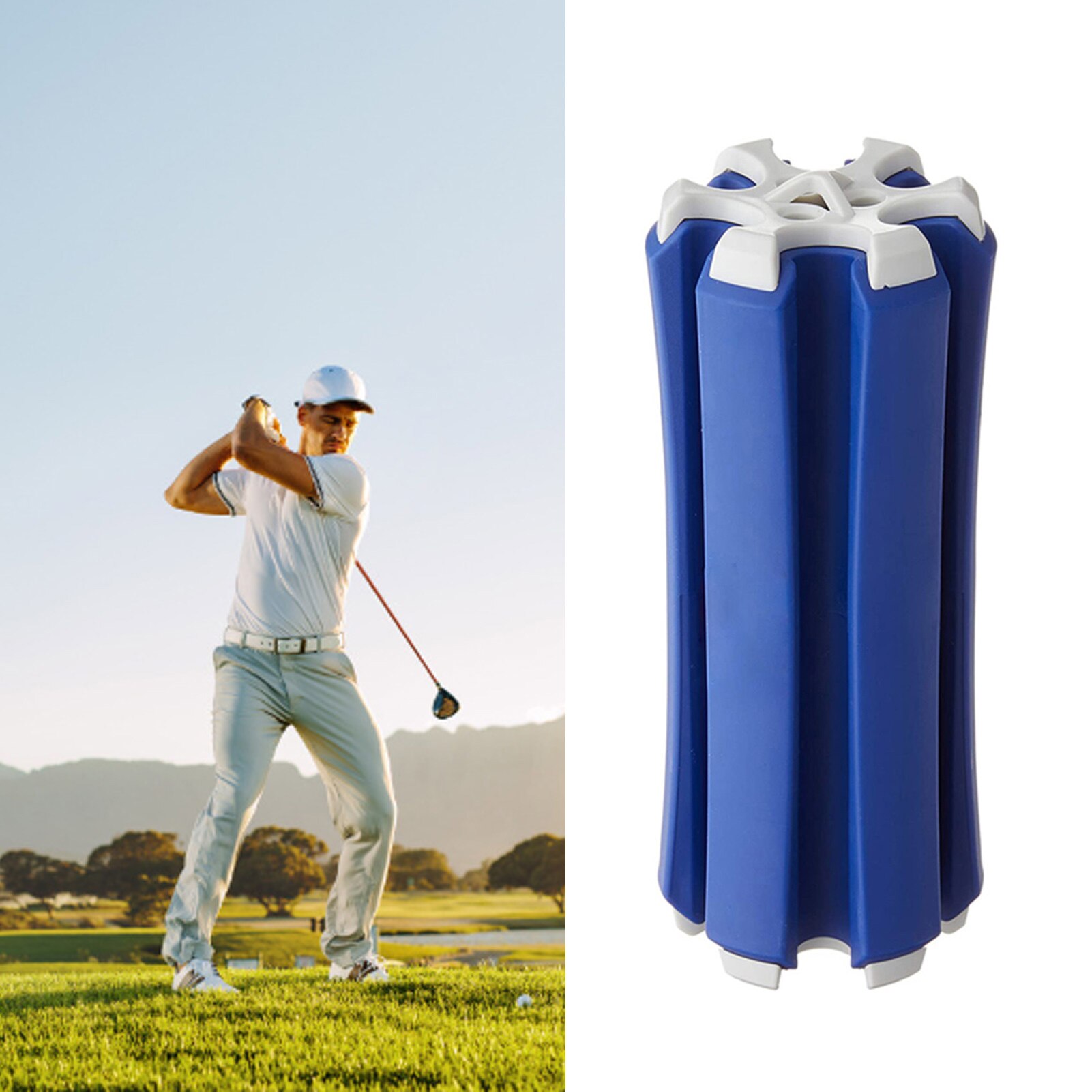 Golf Club Storage Tool Lightweight Golf Club Storage Bracket Durable Golf Stick Container Sport Accessories 6X14.5cm