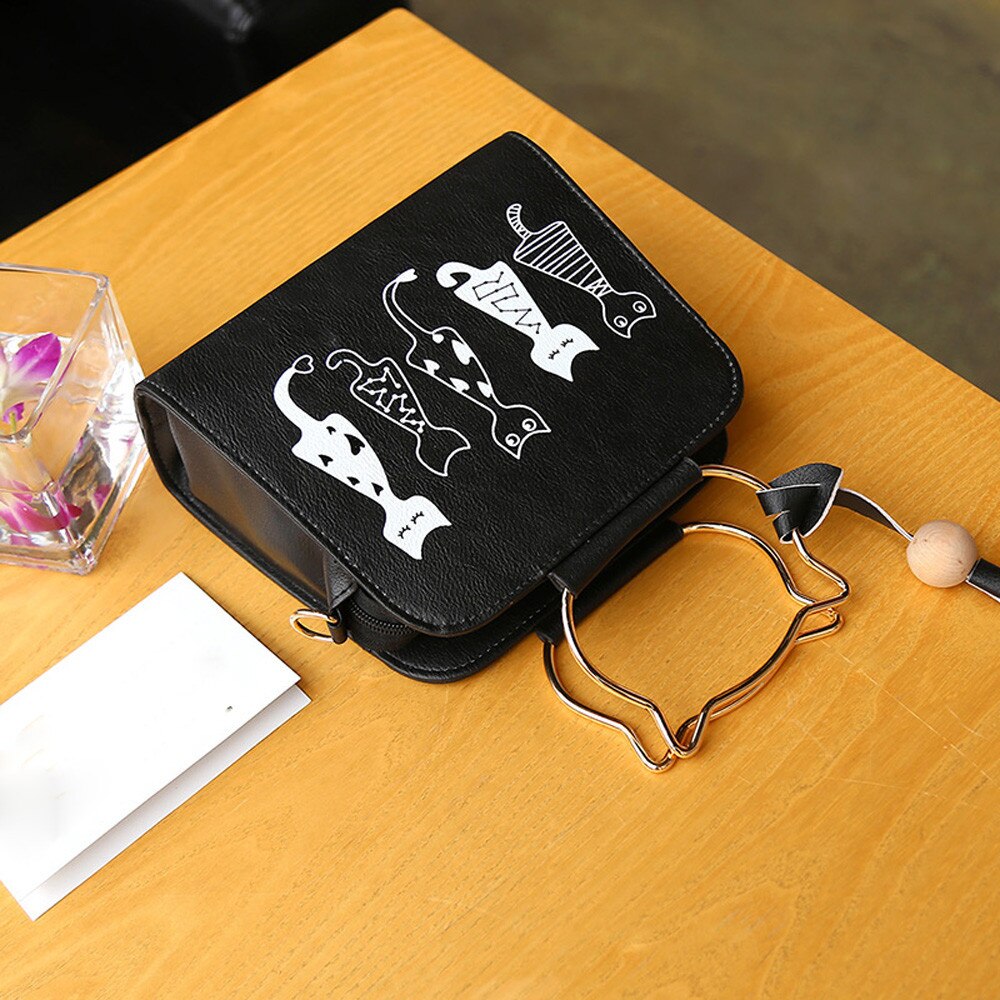 Women Handbags Large Capacity Animal Messenger Bag Cat Rabbit Pattern Hand bag Shoulder Crossbody Bags bolsa feminina