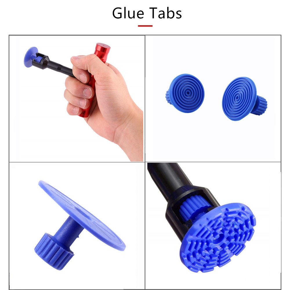 PDR tools paintless dent repair tools Paintless Dent removal Different Sizes pdr glue pulling tabs for Dent Removal