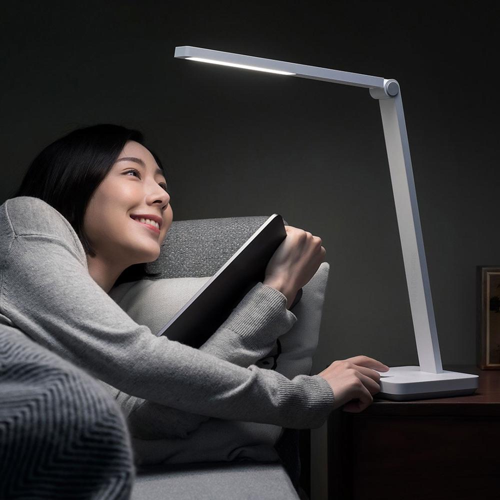 XIAOMI MIJIA lampe de Table lite LED lecture lampe de bureau étudiant bureau table lumière Portable pli chevet veilleuse 3 modes de luminosité