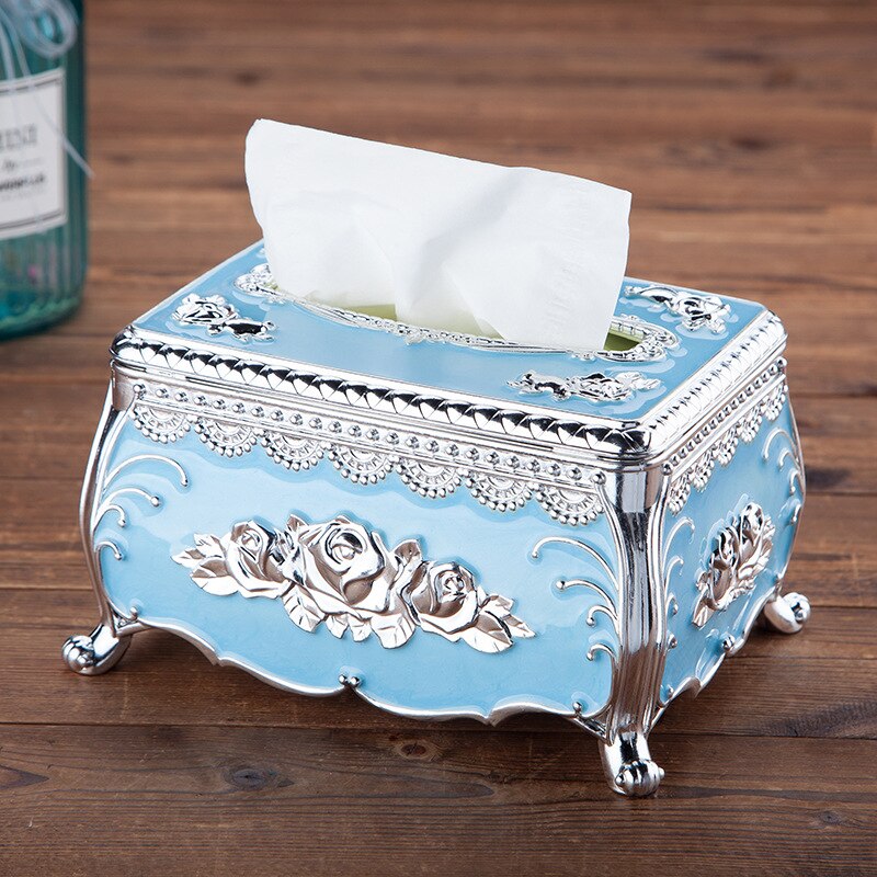 Europese Stijl Acryl Tissue Box Luxe Ktv Hotel Tissue Doos Tissue Rek Bureau Accessoires Home Office Bar Desktop Tissue