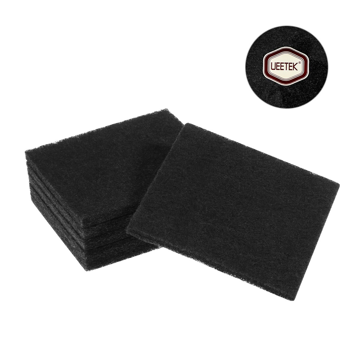 UEETEK 6Pcs Carbon Filters Cat Litter Boxes Filters Litter Pans Replacement Filters for Cat Litter Boxes Odor Control