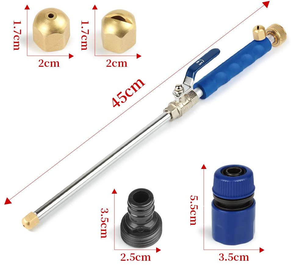 Draagbare Hoge Druk Waterstralen Metalen Jet Tuin Sprinkler Slang Spray Washer Cleaning Tools Wasstraat