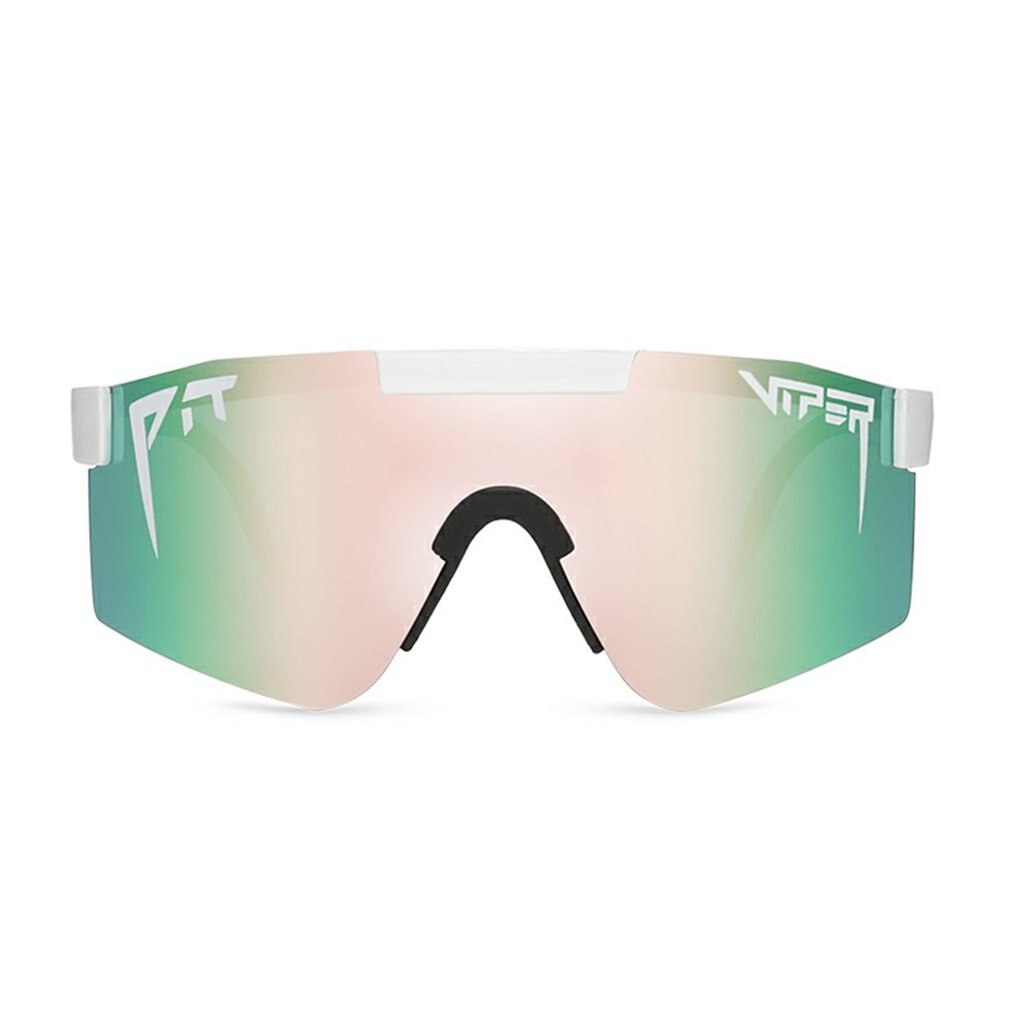 Originale pit viper sport google polariserede solbriller til mænd og kvinder udendørs vindtæt briller uv spejlet linse