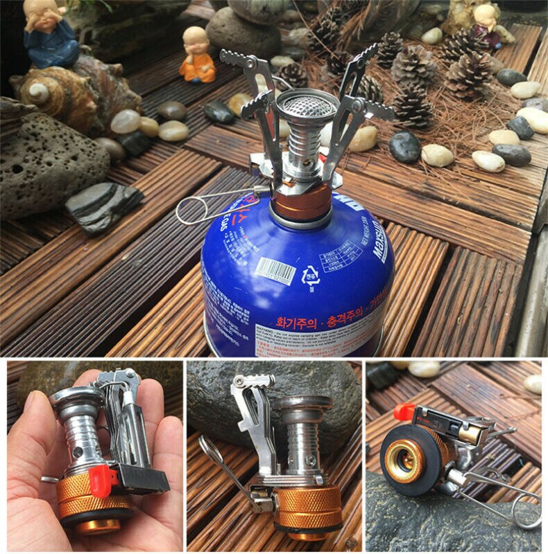 Folding Portable Gas-Burner Fishing Outdoor Cooking Camping Picnic Cook Stove US