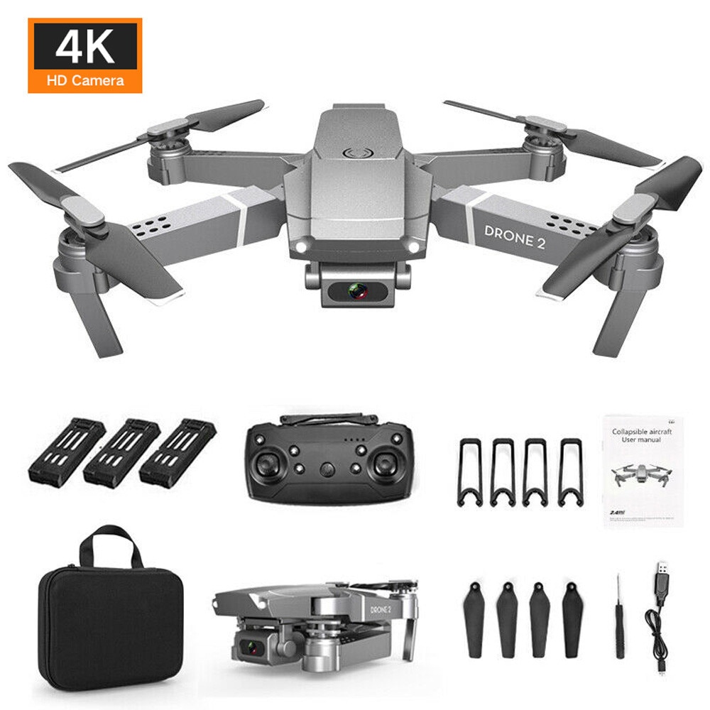 Opvouwbare Rtf Rc Drone X Pro 2.4G Selfie Wifi Fpv Met 4K Hd Camera Opvouwbare Rc Quadcopter drone Speelgoed Met 1/2/3 Batterij # G31