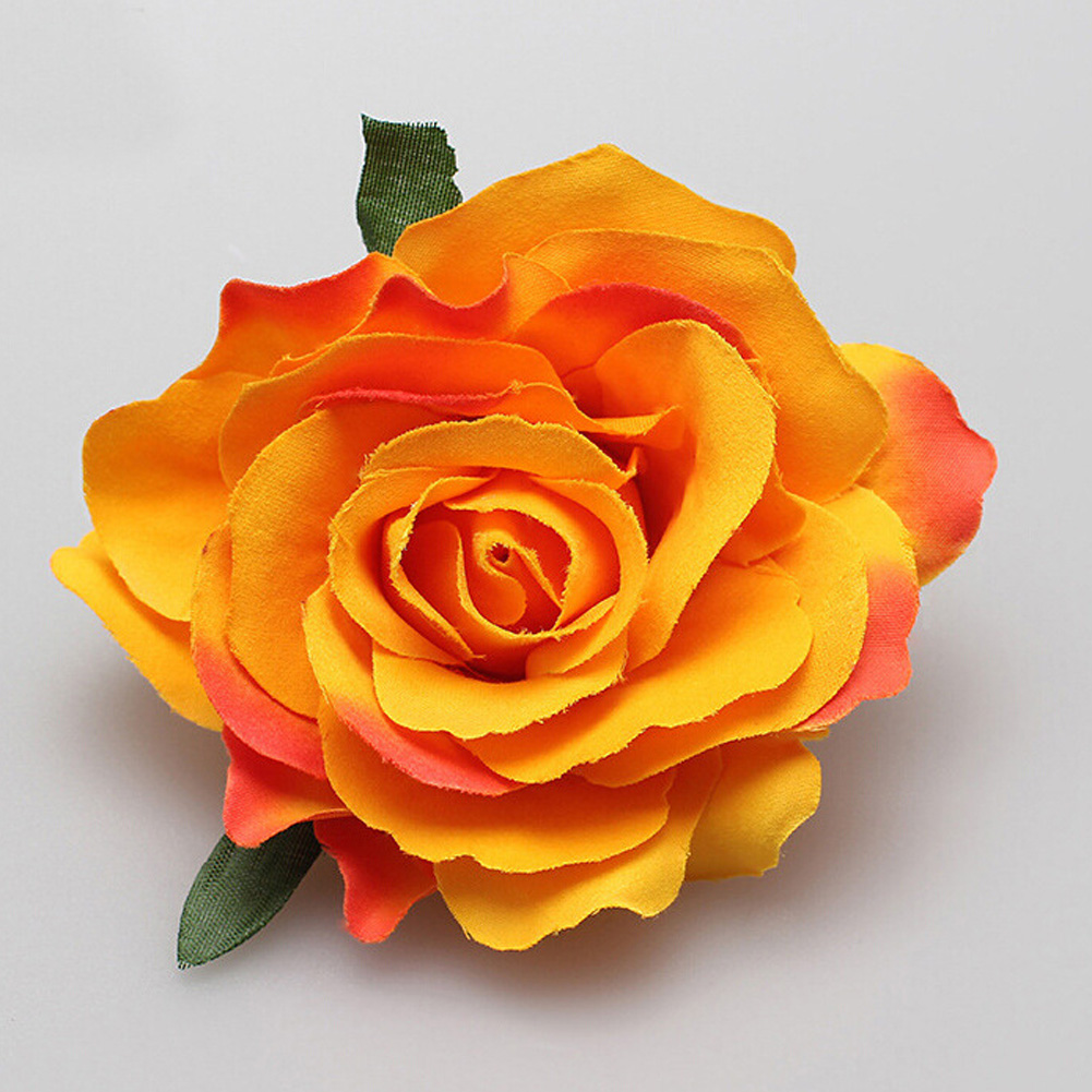 Bloemen Haarspeldjes Voor DIY Hoofdtooi Voor Bruids Massaal Doek Rode Roos Bloem Haarspeld Haar Clip Party Haaraccessoires Goedkoop: Donkergrijs