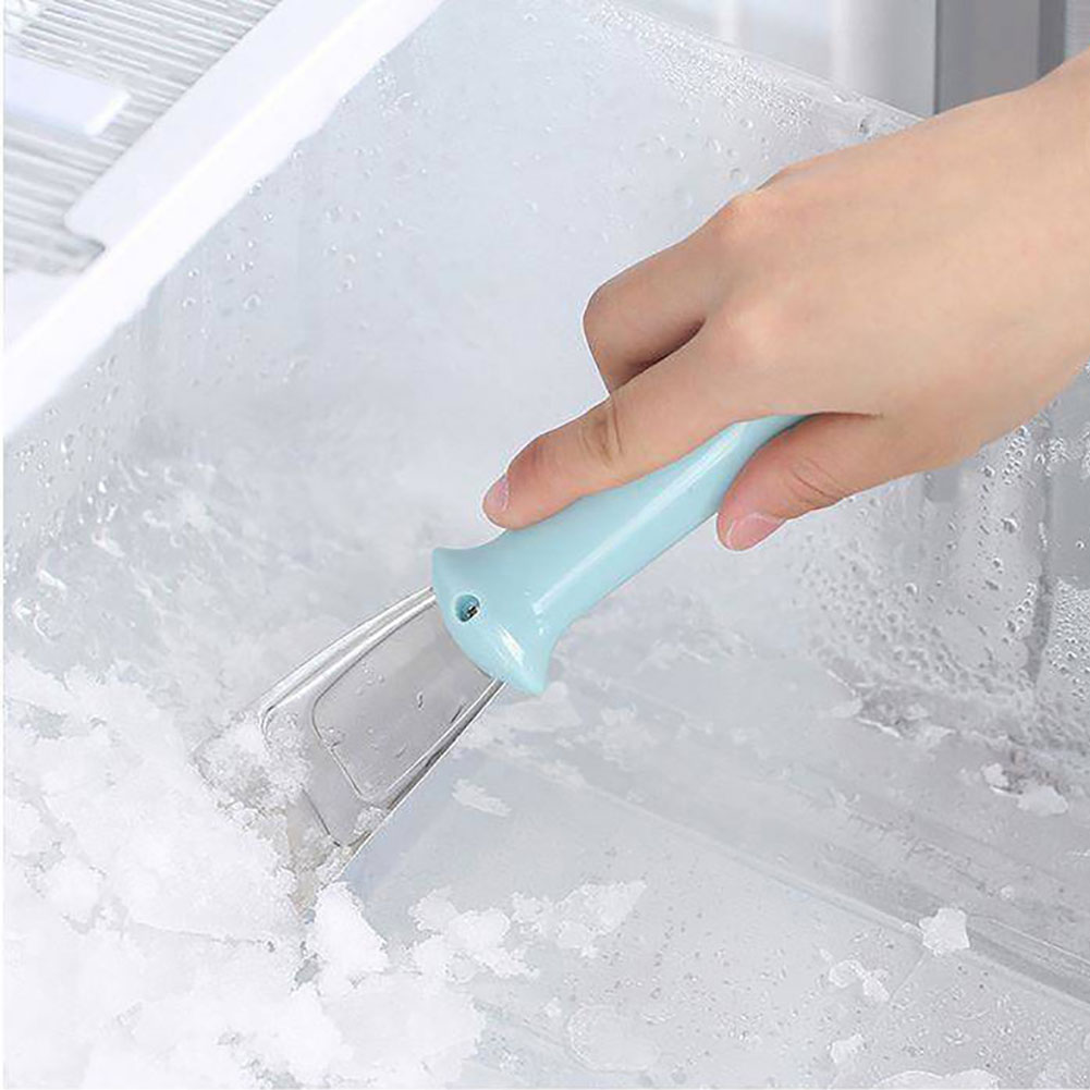 Raspador de hielo para nevera, pala de hielo, raspadores de hielo de acero inoxidable