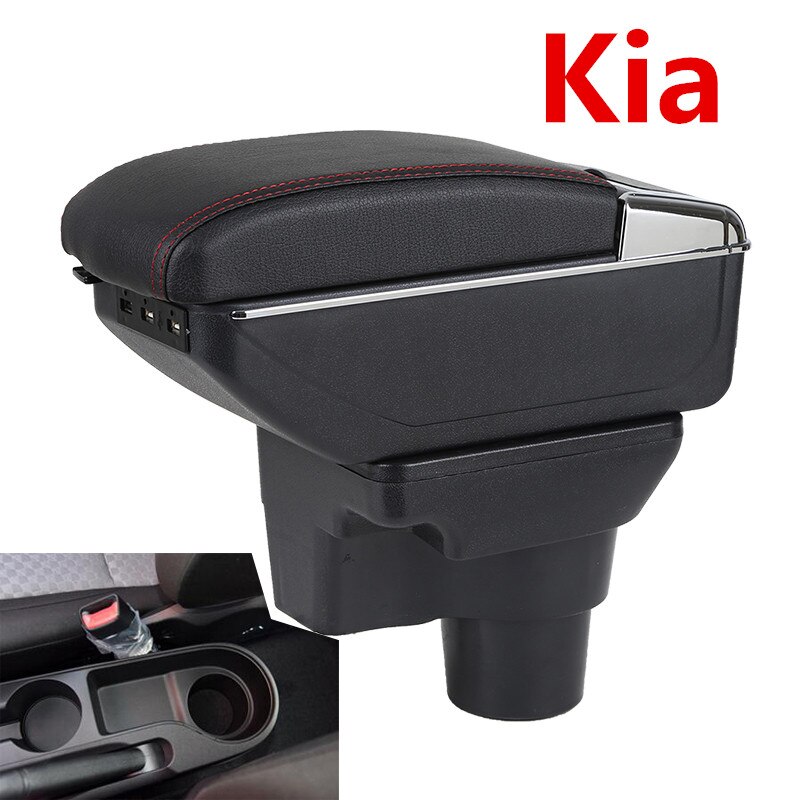 For KIA Rio 4 Rio X-line armrest box central Store content box cup holder ashtray interior car-styling accessories