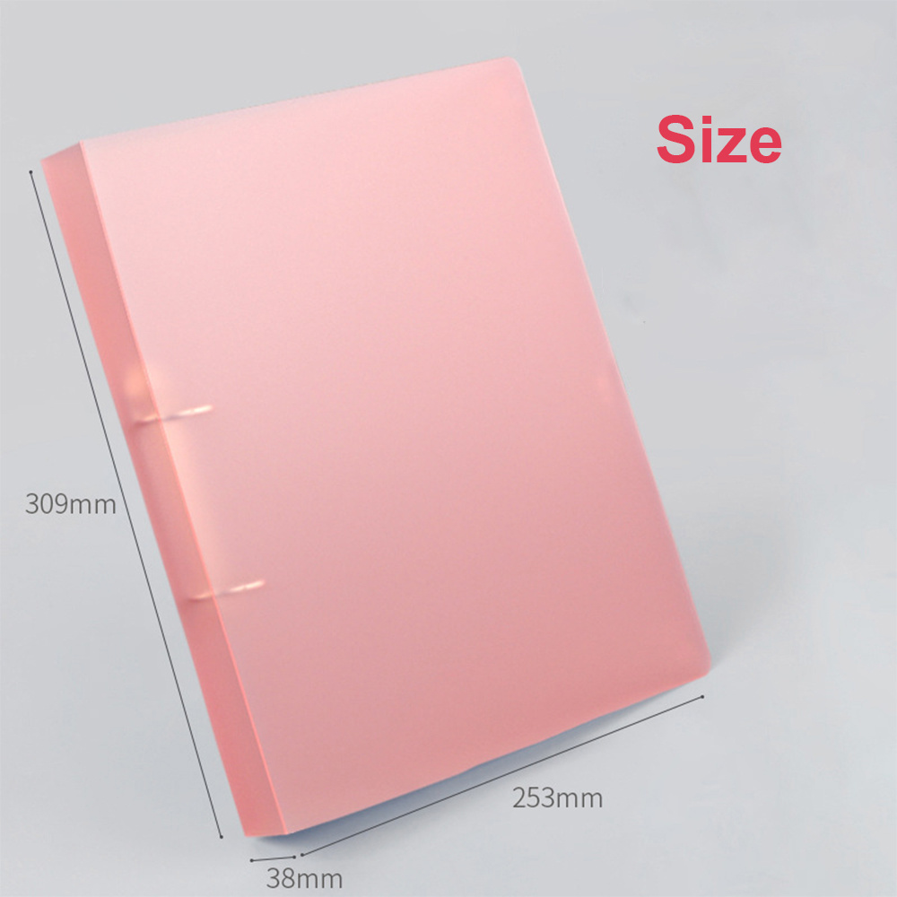 A4 2 4 D Ringband Organisator Clear Map Documenten Transparantie Hervulbare Fotoalbum Cover Photocards Ring Notebook Tekening