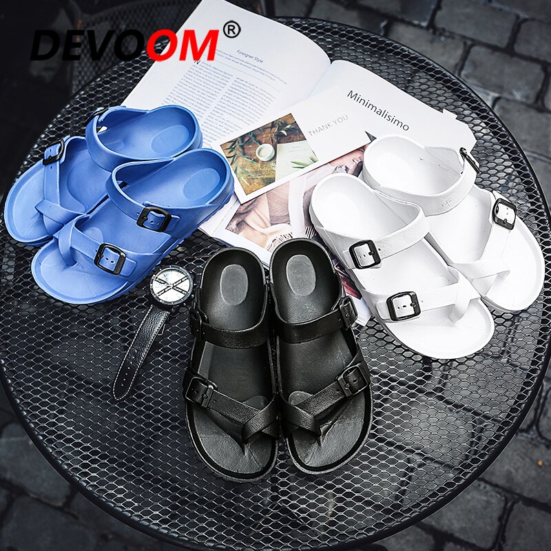 Solide tøfler herre sommerfisktøfler comfort croks sandalias herre flip flops integrerte eva strandsko light  #45