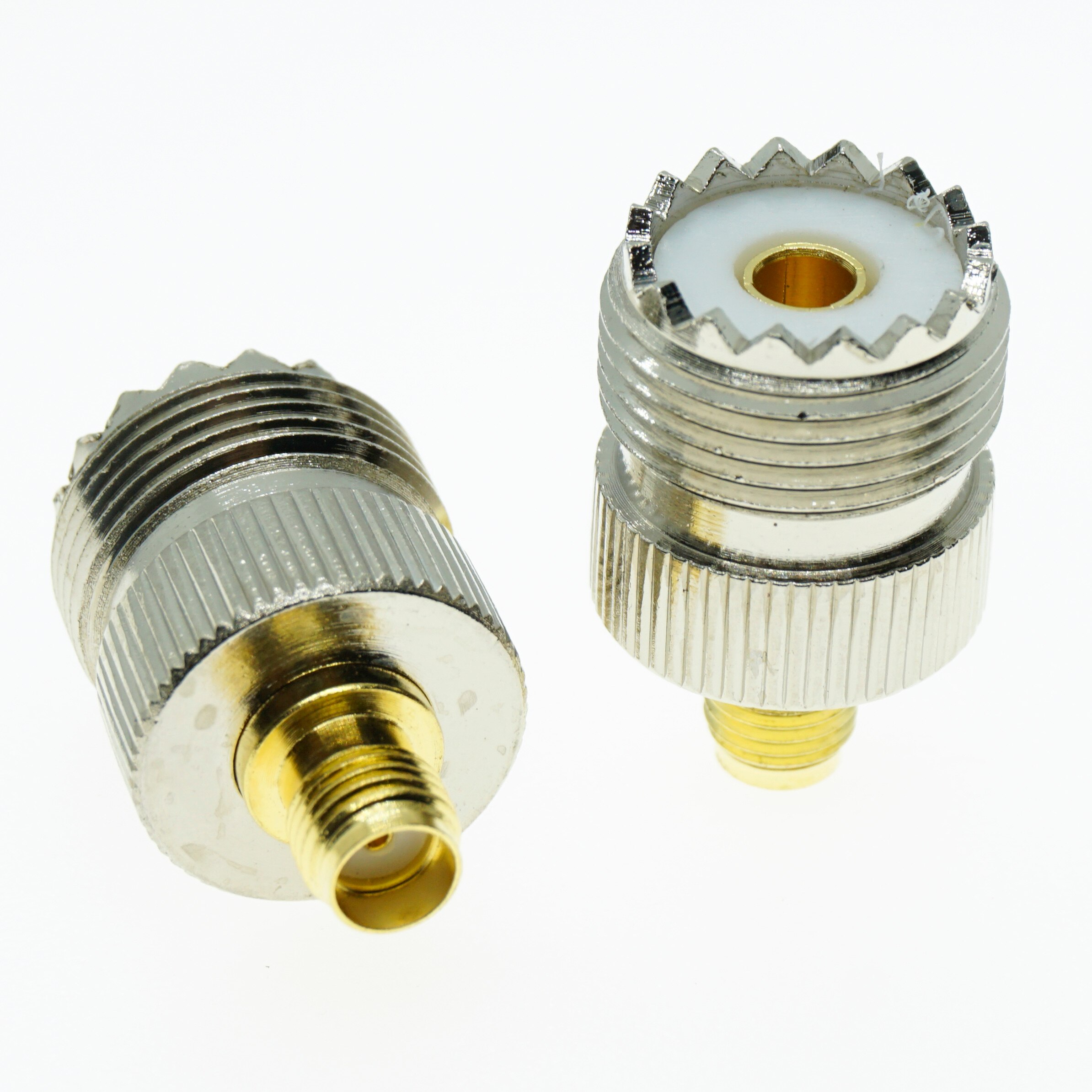 Uhf PL259 SO239 Naar Sma Connector Coax Socket Uhf Vrouwelijke Jack Naar Sma Vrouwelijke Plug Uhf-Sma Messing Straight rf Coaxiale Adapters
