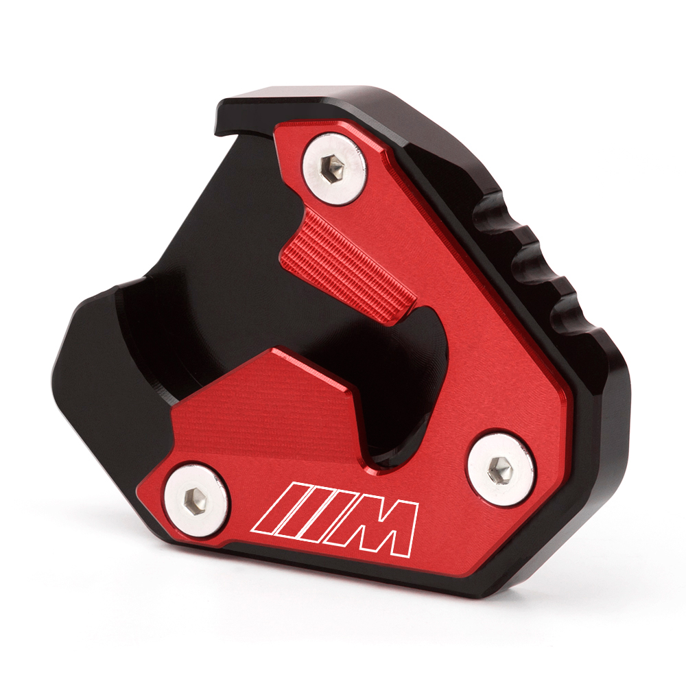 Para bmw m1000xr m 1000xr 2024 2025 extensão da motocicleta pé suporte lateral ampliador placa de suporte m 1000 xr acessórios: Vermelho
